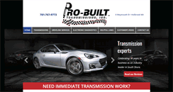 Desktop Screenshot of probuilttransmissions.com