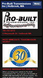 Mobile Screenshot of probuilttransmissions.com
