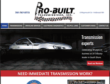 Tablet Screenshot of probuilttransmissions.com